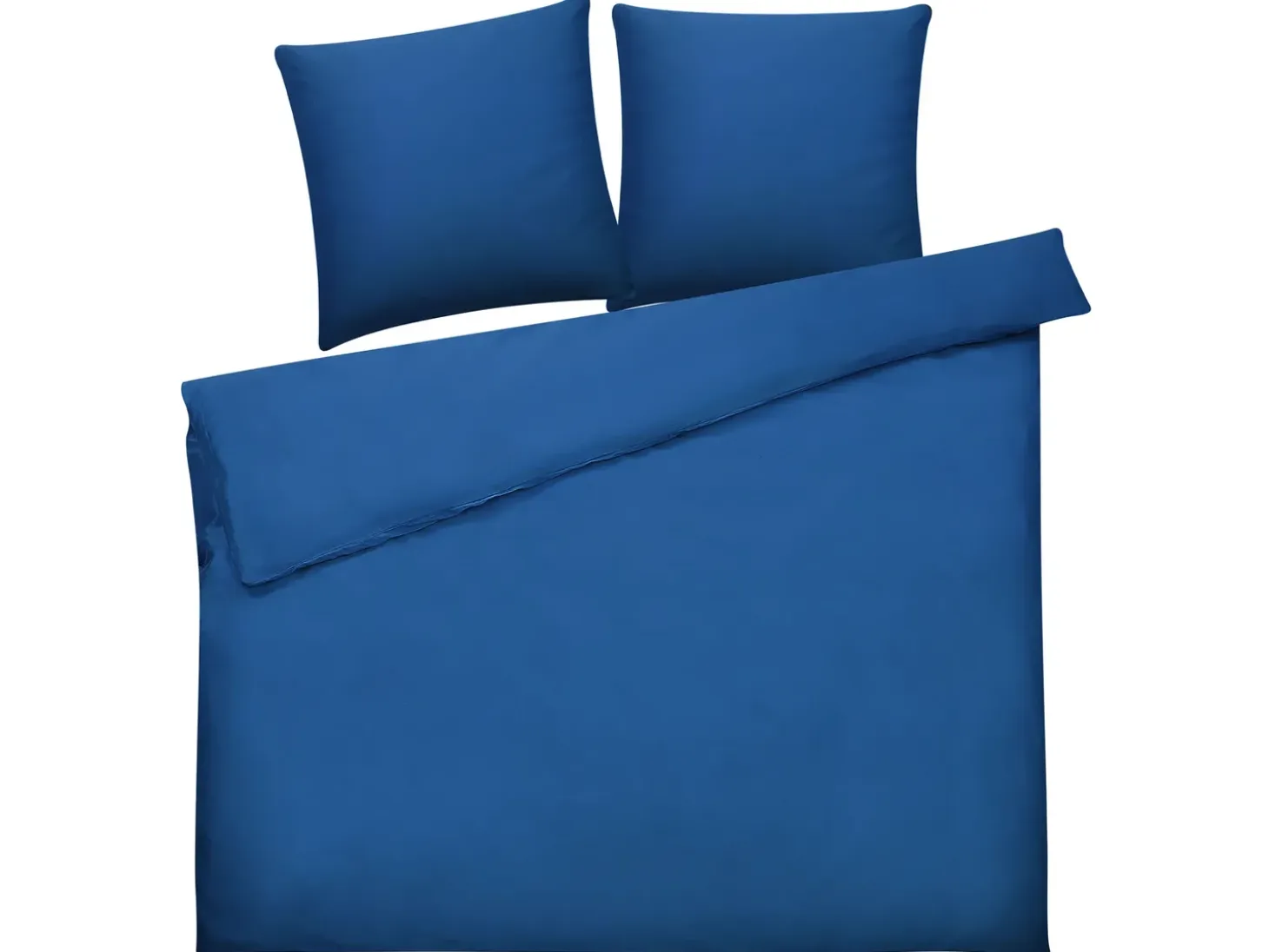 Sengetøj HARMONRIDGE Bomulds-satin 220 x 240 cm Mørkeblå
