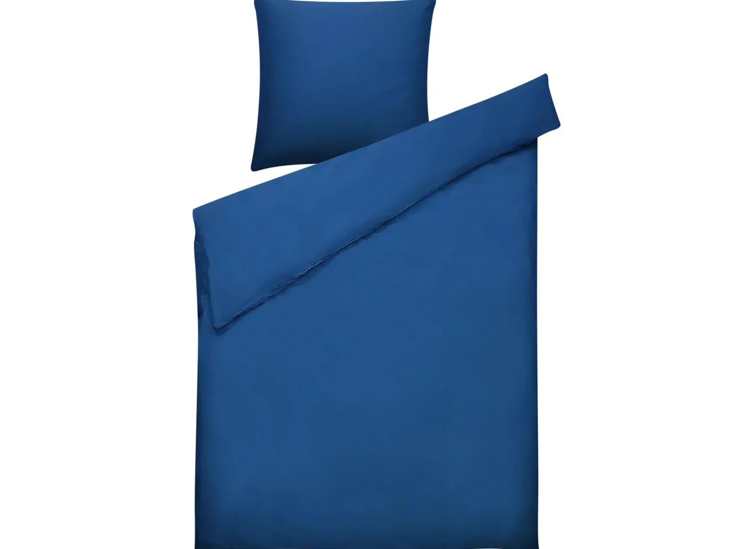 Sengetøj HARMONRIDGE Bomulds-satin 135 x 200 cm Mørkeblå