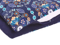 Sengetøj MADRONA Bomulds-satin 155 x 220 cm Mørkeblå