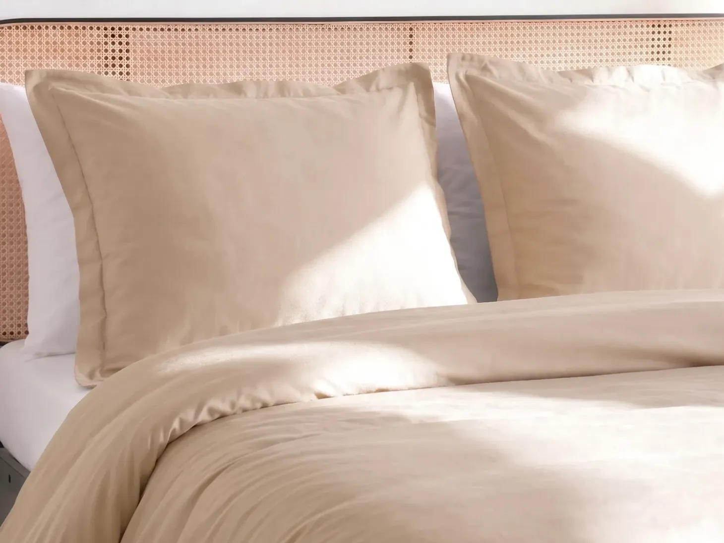 Sengetøj PARKROSE Bomulds-satin 220 x 240 cm Beige