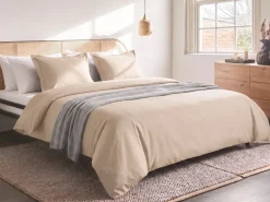Sengetøj PARKROSE Bomulds-satin 220 x 240 cm Beige