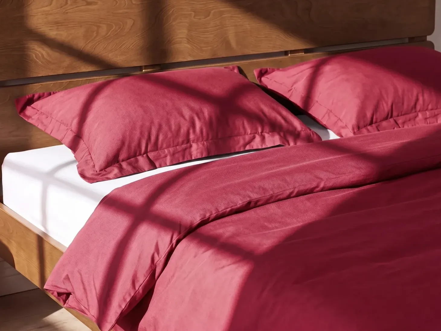 Sengetøj PARKROSE Bomulds-satin 220 x 240 cm Bordeaux