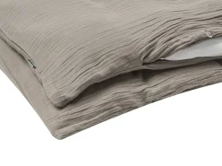 Sengetøj SUMNER Bomuld musselin 220 x 240 cm Brungrå