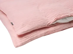 Sengetøj SUMNER Bomuld musselin 220 x 240 cm Pastellrosa