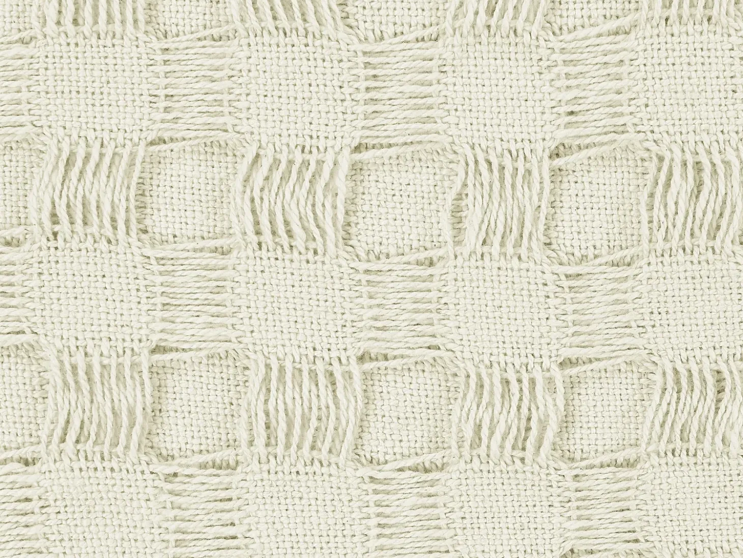 Sengetæppe BERE Bomuld 220 x 240 cm Cremehvid