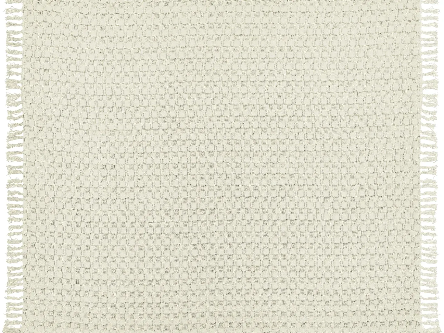 Sengetæppe BERE Bomuld 220 x 240 cm Cremehvid
