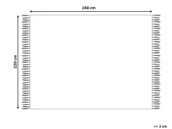 Sengetæppe BERE Bomuld 220 x 240 cm Pastellrosa