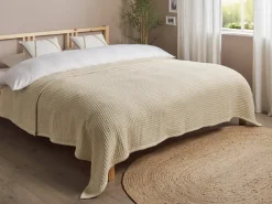 Sengetæppe CHAGYL Bomuld 220 x 240 cm Beige