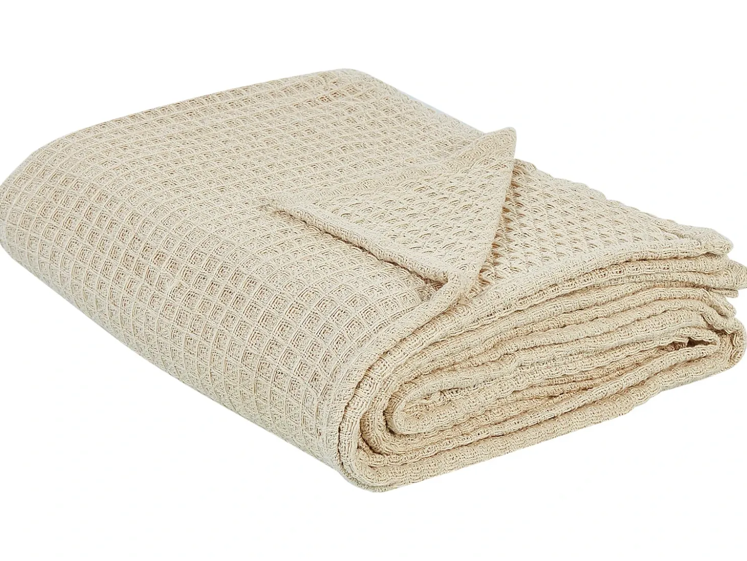Sengetæppe CHAGYL Bomuld 220 x 240 cm Beige
