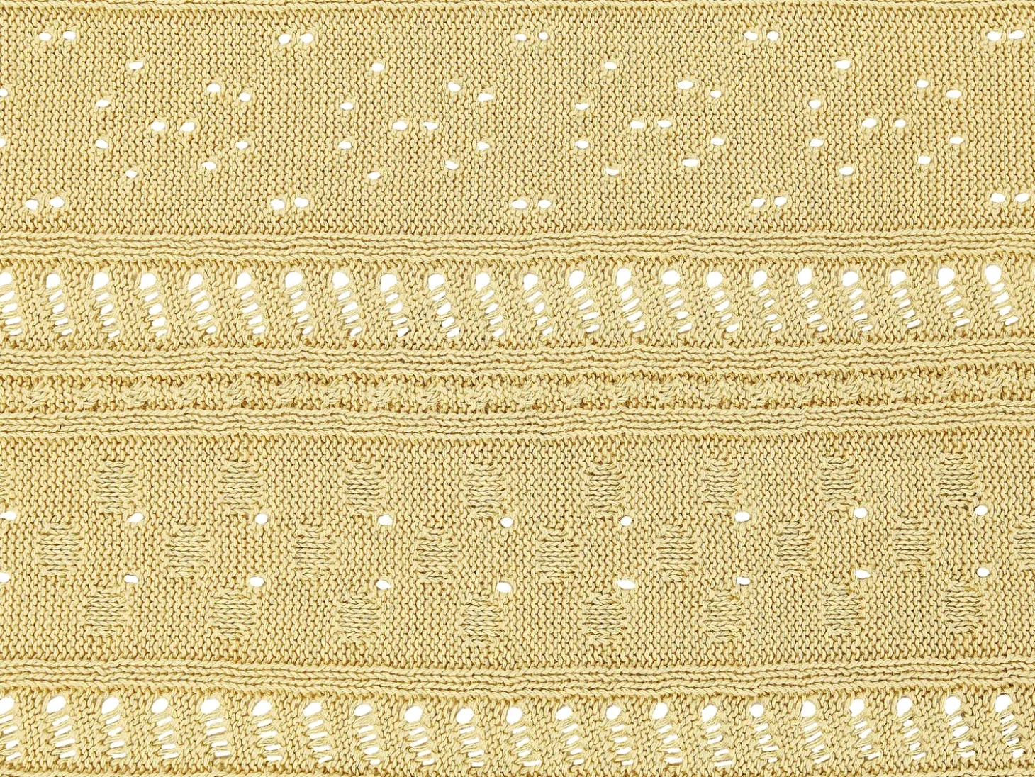 Sengetæppe DAULET Bomuld 150 x 200 cm Gul