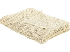 Sengetæppe ILEN Bomuld 150 x 200 cm Beige