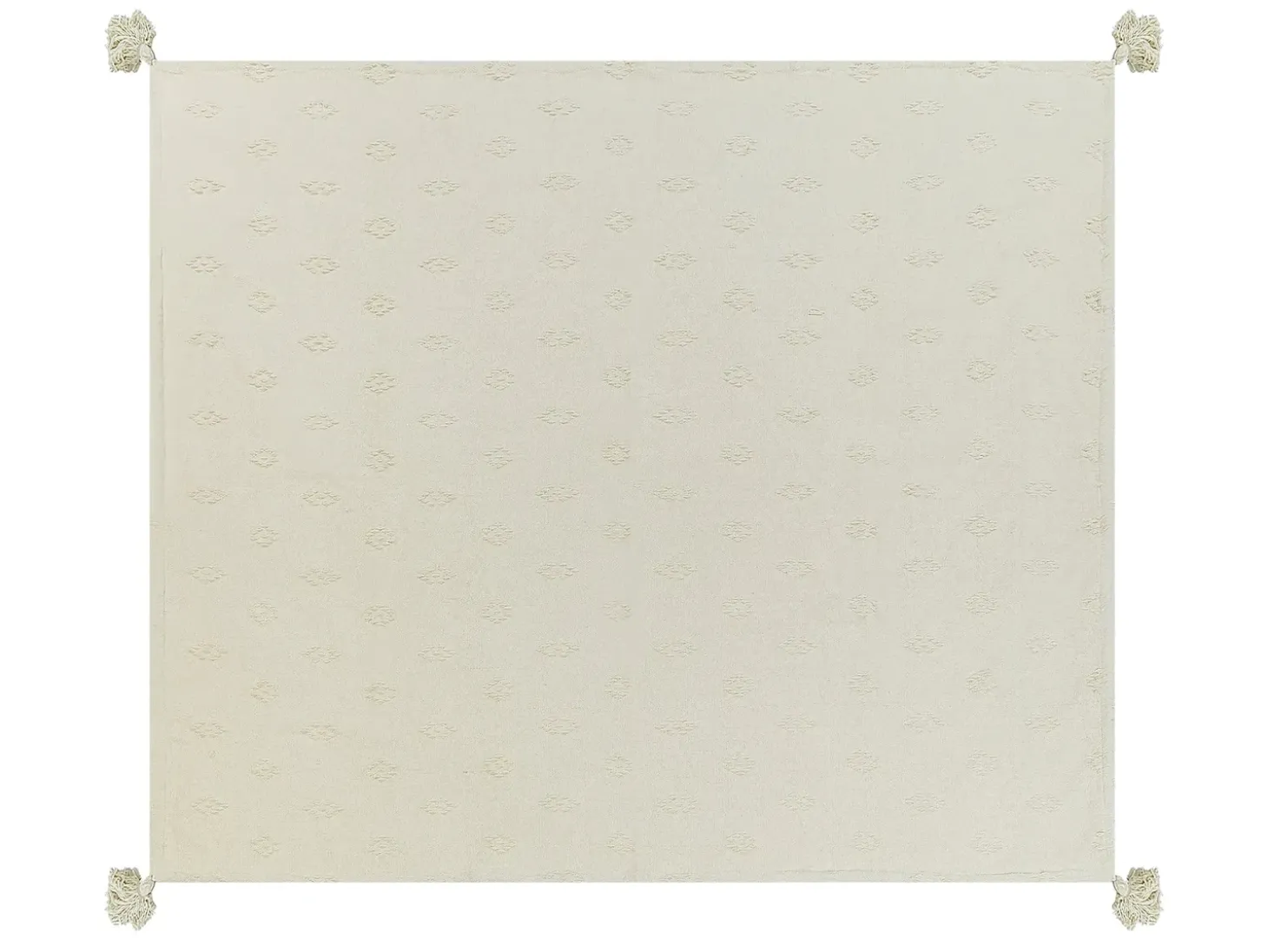 Sengetæppe KAZY Bomuld 220 x 240 cm Beige