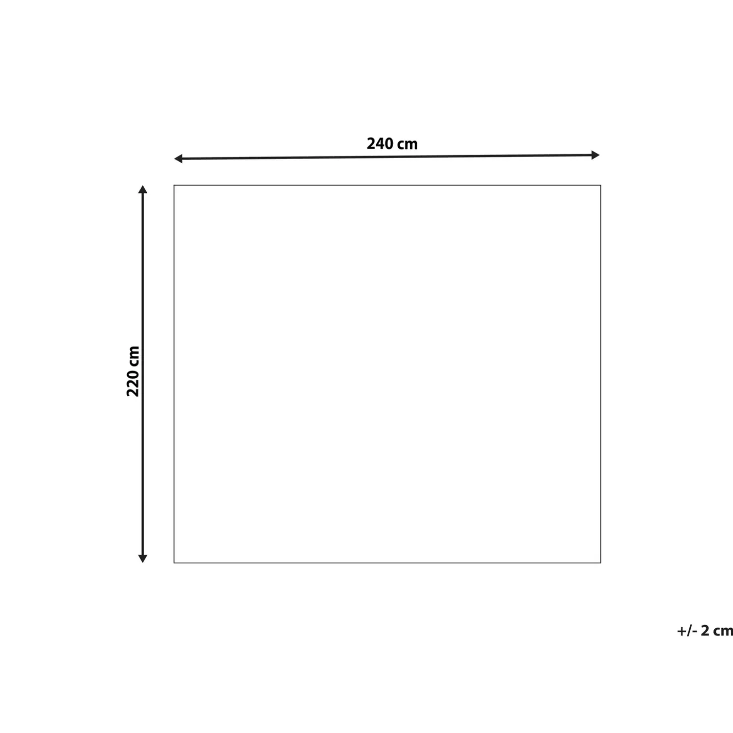 Sengetæppe KAZY Bomuld 220 x 240 cm Beige
