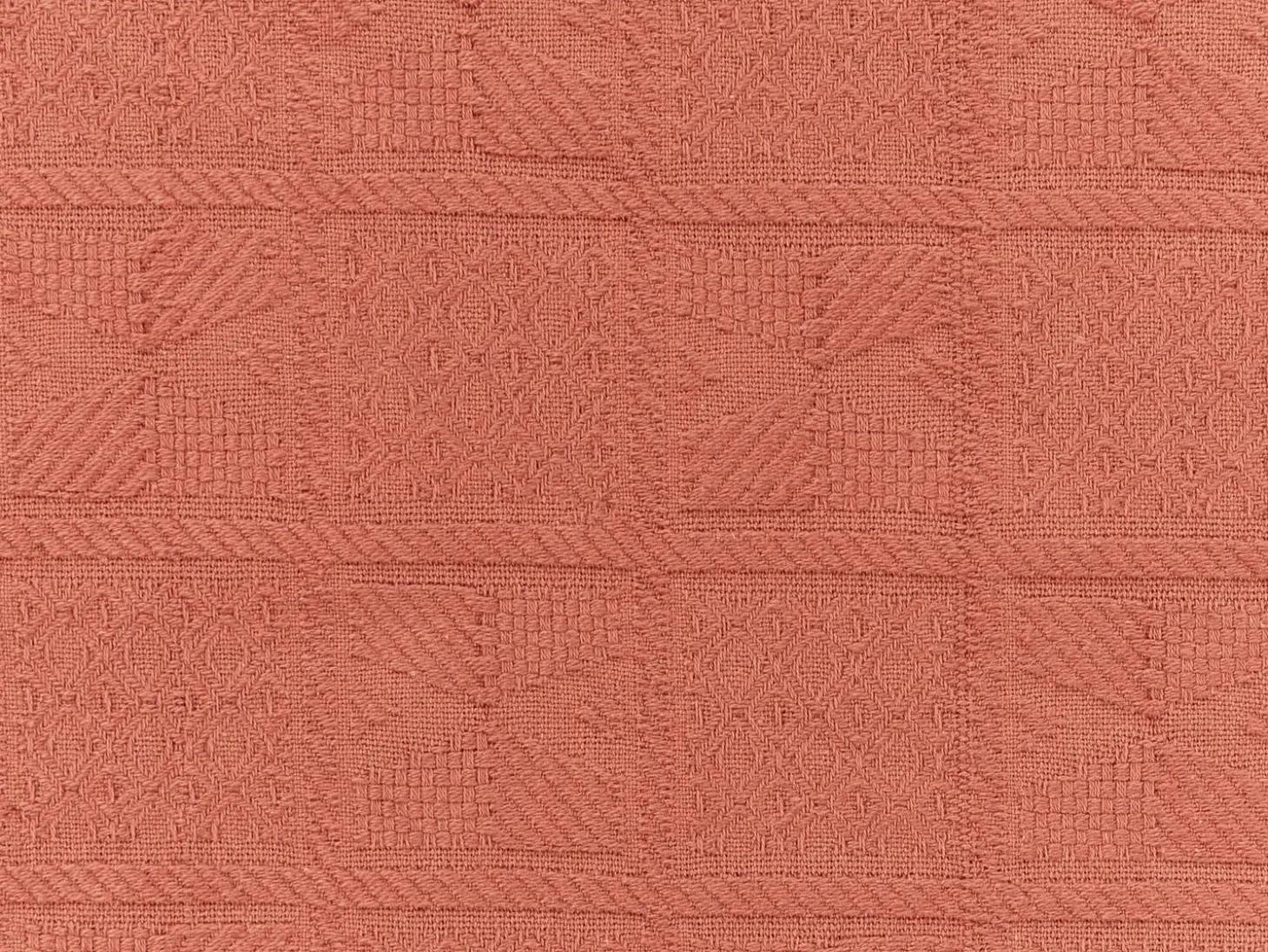 Sengetæppe MARAKA Bomuld 200 x 220 cm Murstensrød