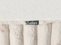 Sengetæppe RAKYA Kunstig pels 200 x 220 cm Lys Beige