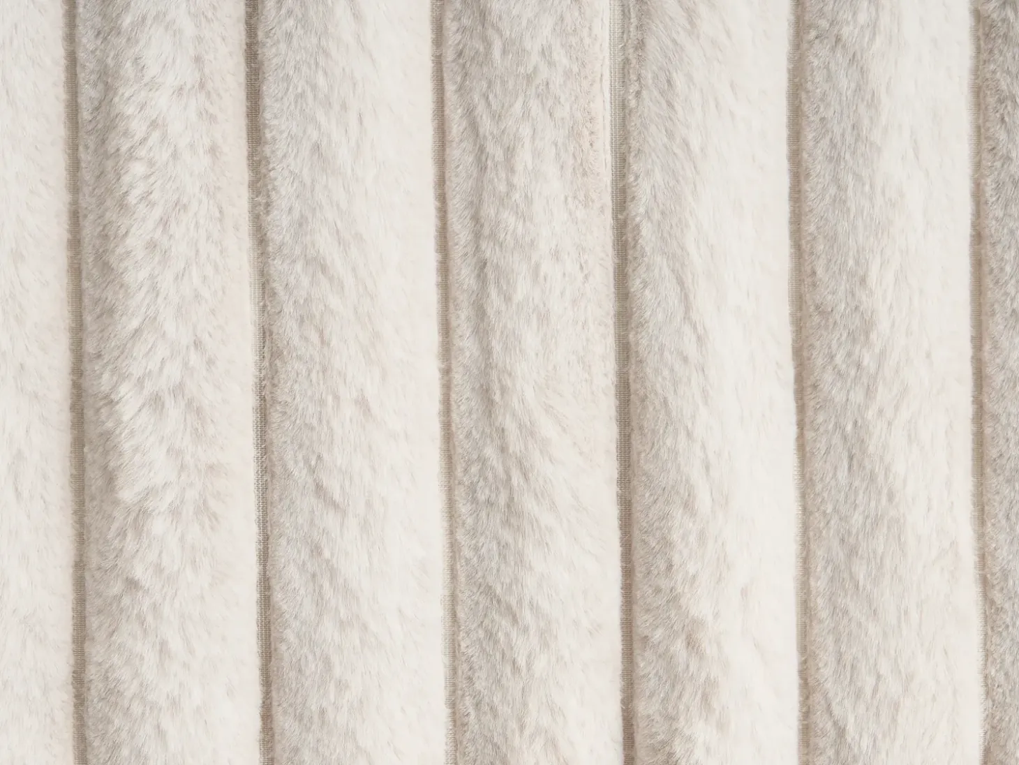 Sengetæppe RAKYA Kunstig pels 150 x 200 cm Lys Beige