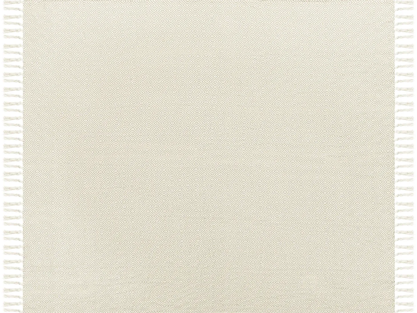 Sengetæppe TOUTLI Bomuld 220 x 240 cm Lys Beige