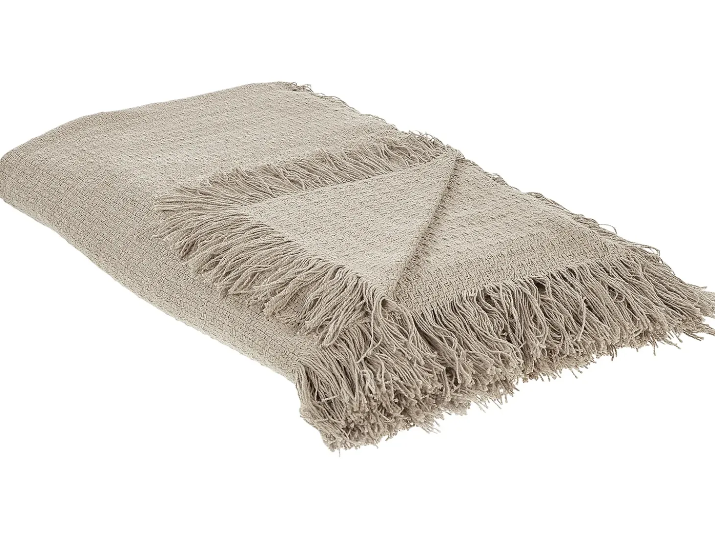 Sengetæppe YERBENT Bomuld 220 x 240 cm Brungrå