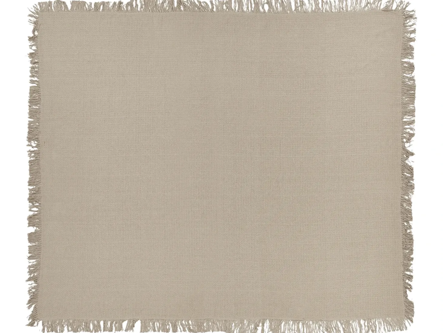 Sengetæppe YERBENT Bomuld 220 x 240 cm Brungrå