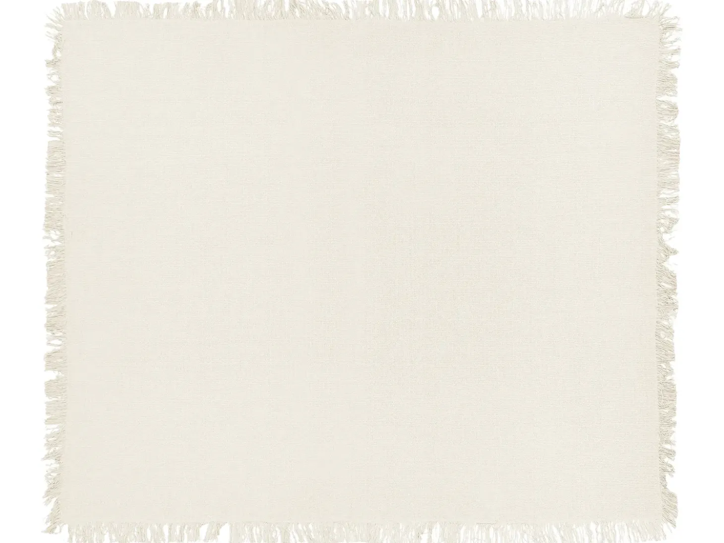 Sengetæppe YERBENT Bomuld 220 x 240 cm Cremehvid