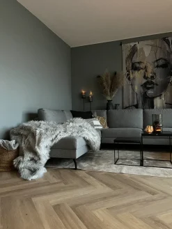 Sengetæppe DELICE 200 x 220 cm Lysegrå