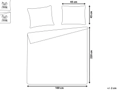 Sengetæppe med Pyntepuder SHUSH 160 x 220 cm Brungrå