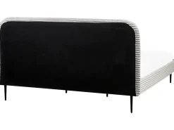 Seng Fløjl FLAYAT 180 x 200 cm Lysegrå