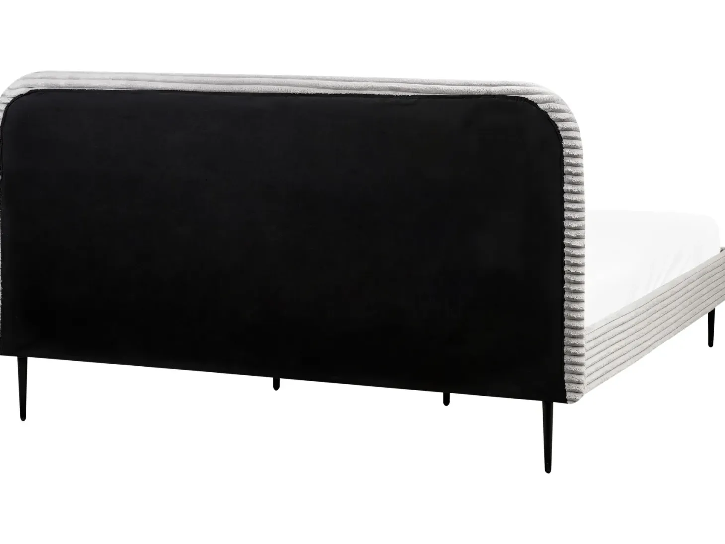 Seng Fløjl FLAYAT 180 x 200 cm Lysegrå