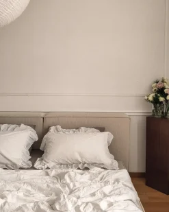 Seng Fløjl LINARDS 180 x 200 cm Beige