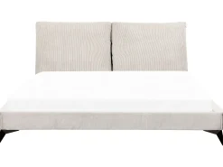 Seng Fløjl MELLE 180 x 200 cm Lys Beige