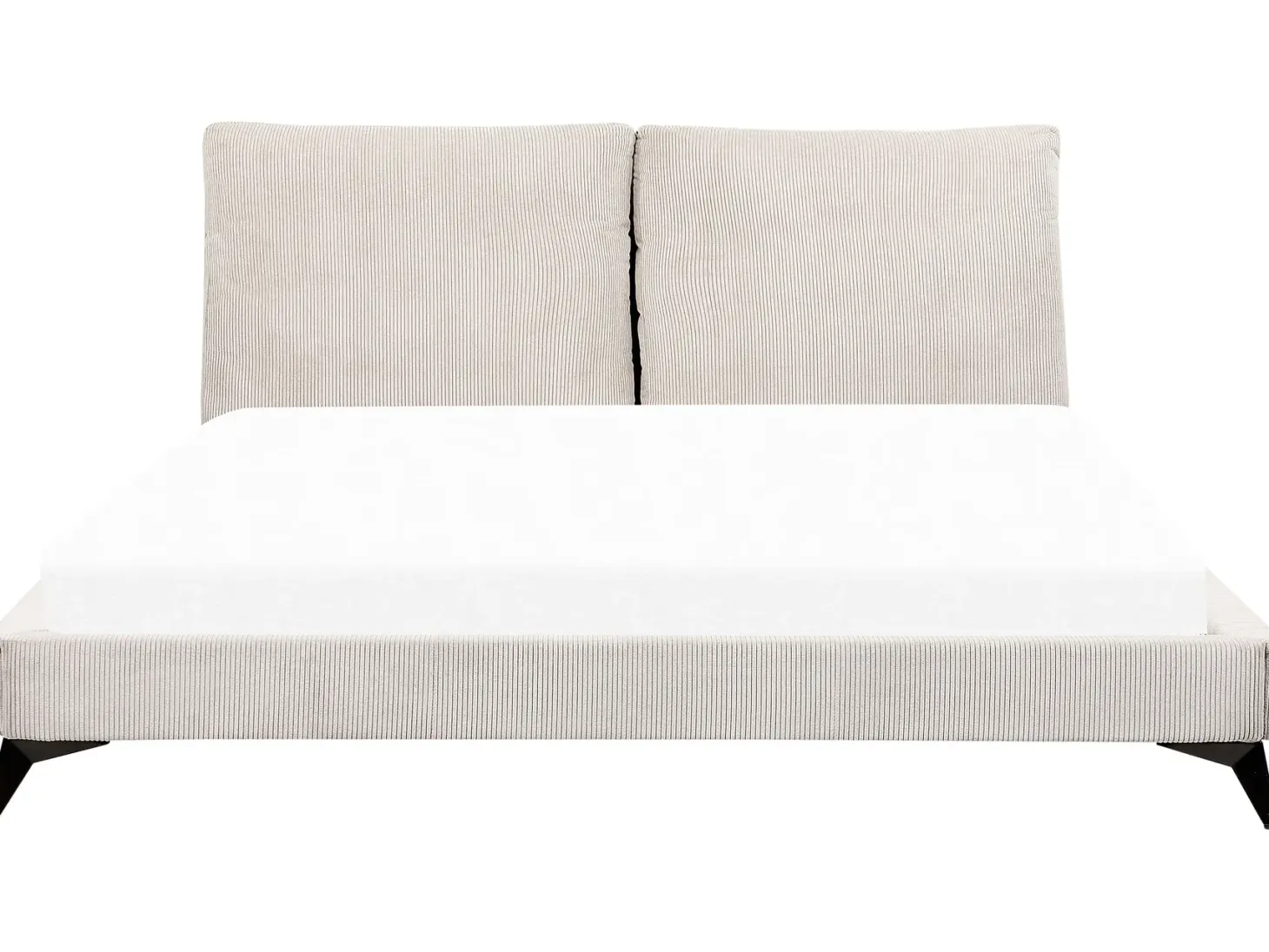 Seng Fløjl MELLE 180 x 200 cm Lys Beige