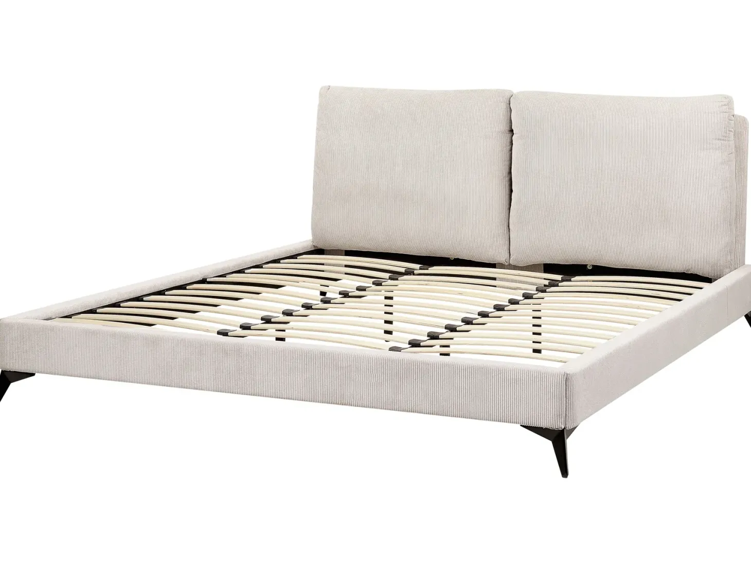 Seng Fløjl MELLE 180 x 200 cm Lys Beige