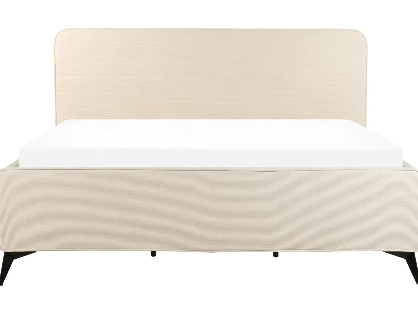 Seng Fløjl VALOGNES 180 x 200 cm Lys Beige