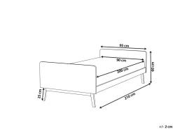 Seng Fyretræ BONNAC 90 x 200 cm Pastellrosa