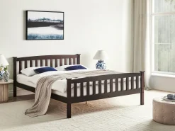 Seng Fyretræ GIVERNY 160 x 200 cm Mørkebrun