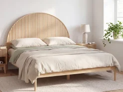 Seng Fyretræ MASCORTEL 180 x 200 cm Lysebrun