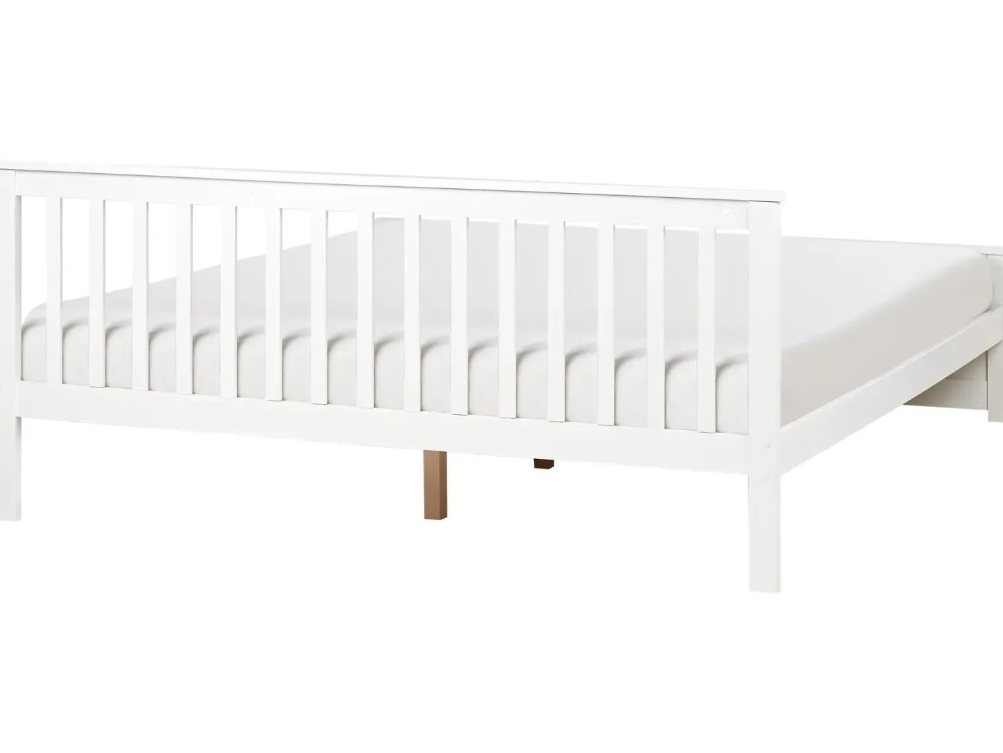 Seng Fyretræ OLENDON 180 x 200 cm Hvid