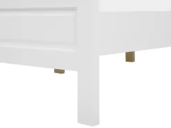 Seng Fyretræ OLIVET 160 x 200 cm Hvid