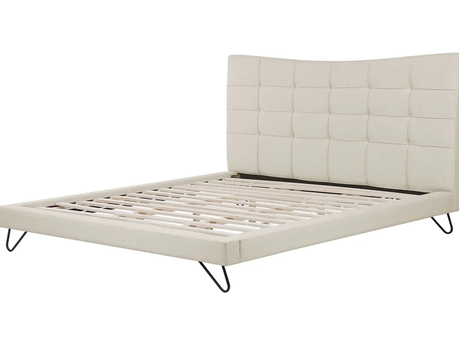 Seng LANNION 180 x 200 cm Lys Beige