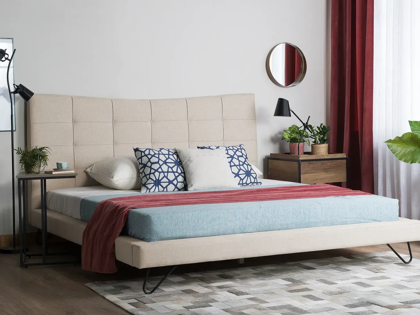 Seng LANNION 160 x 200 cm Lys Beige