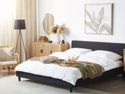 Seng med LED FITOU 180 x 200 cm Sort