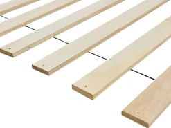 Seng med LED Rattan AURAY 140 x 200 cm Brun