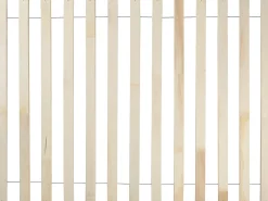 Seng med LED Rattan AURAY 140 x 200 cm Brun