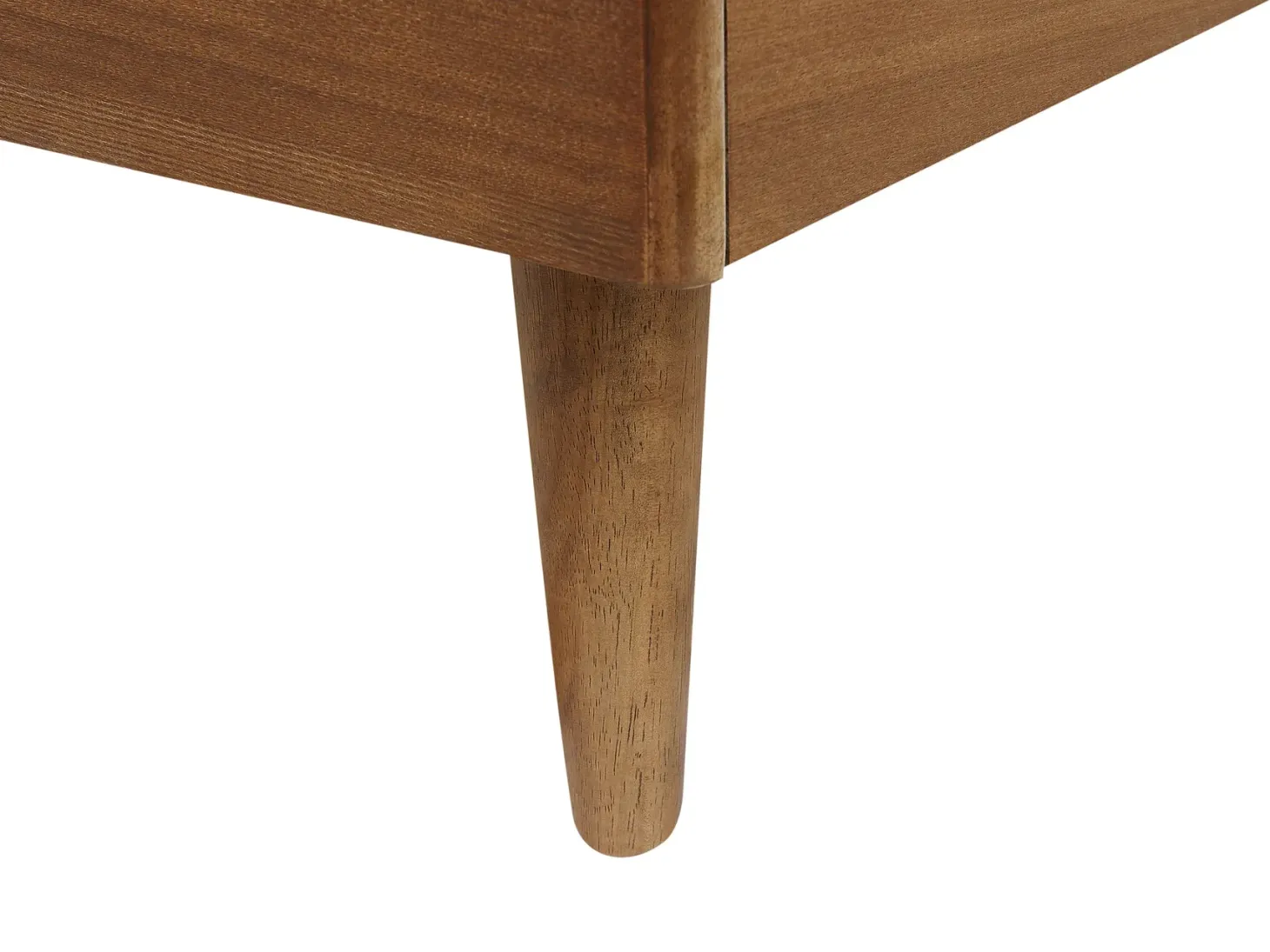 Seng med LED Rattan AURAY 160 x 200 cm Brun