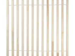Seng med LED Rattan AURAY 160 x 200 cm Brun