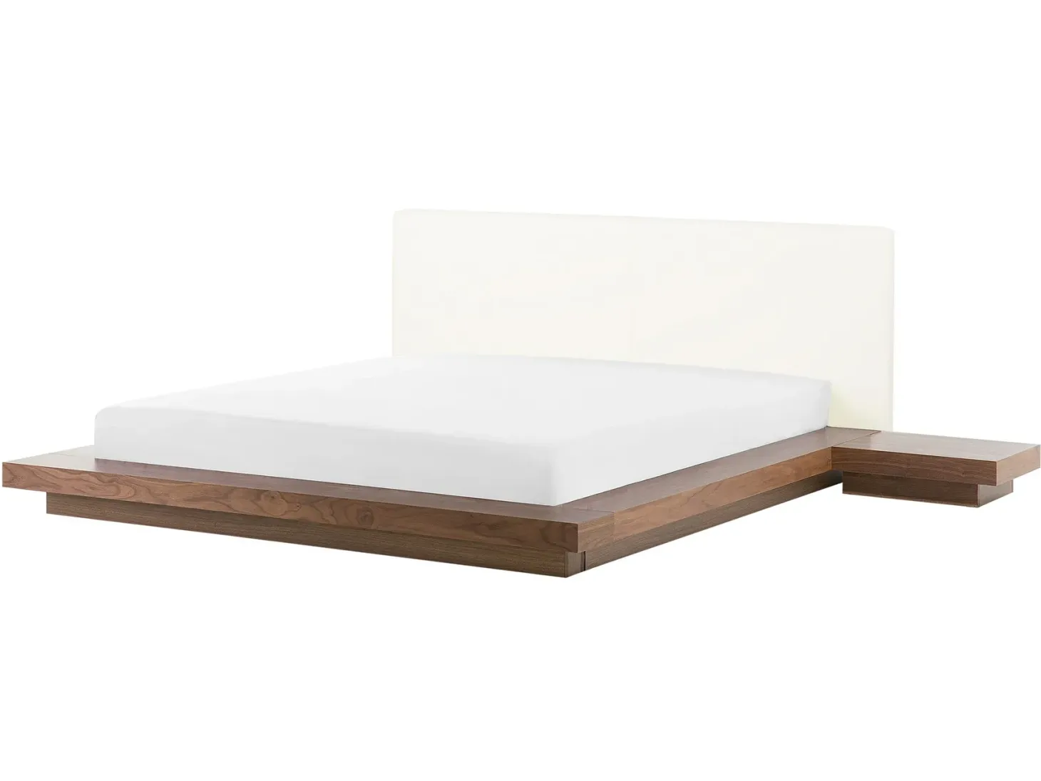 Seng med LED ZEN 160 x 200 cm Brun ask
