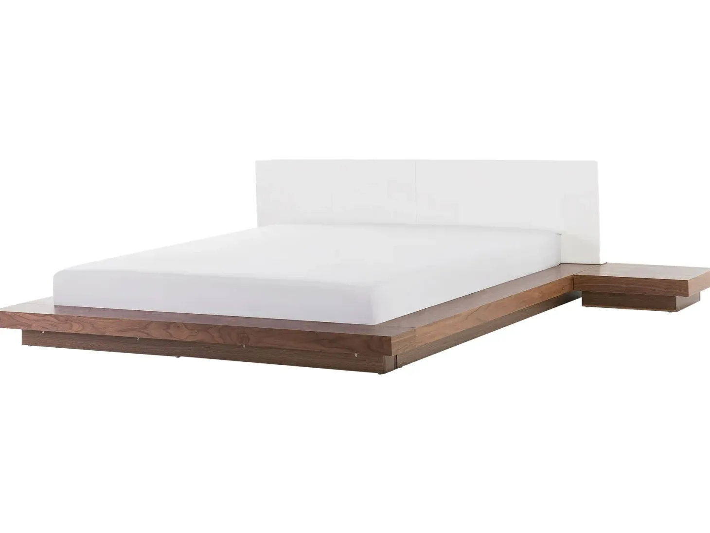 Seng med LED ZEN 180 x 200 cm Brun ask