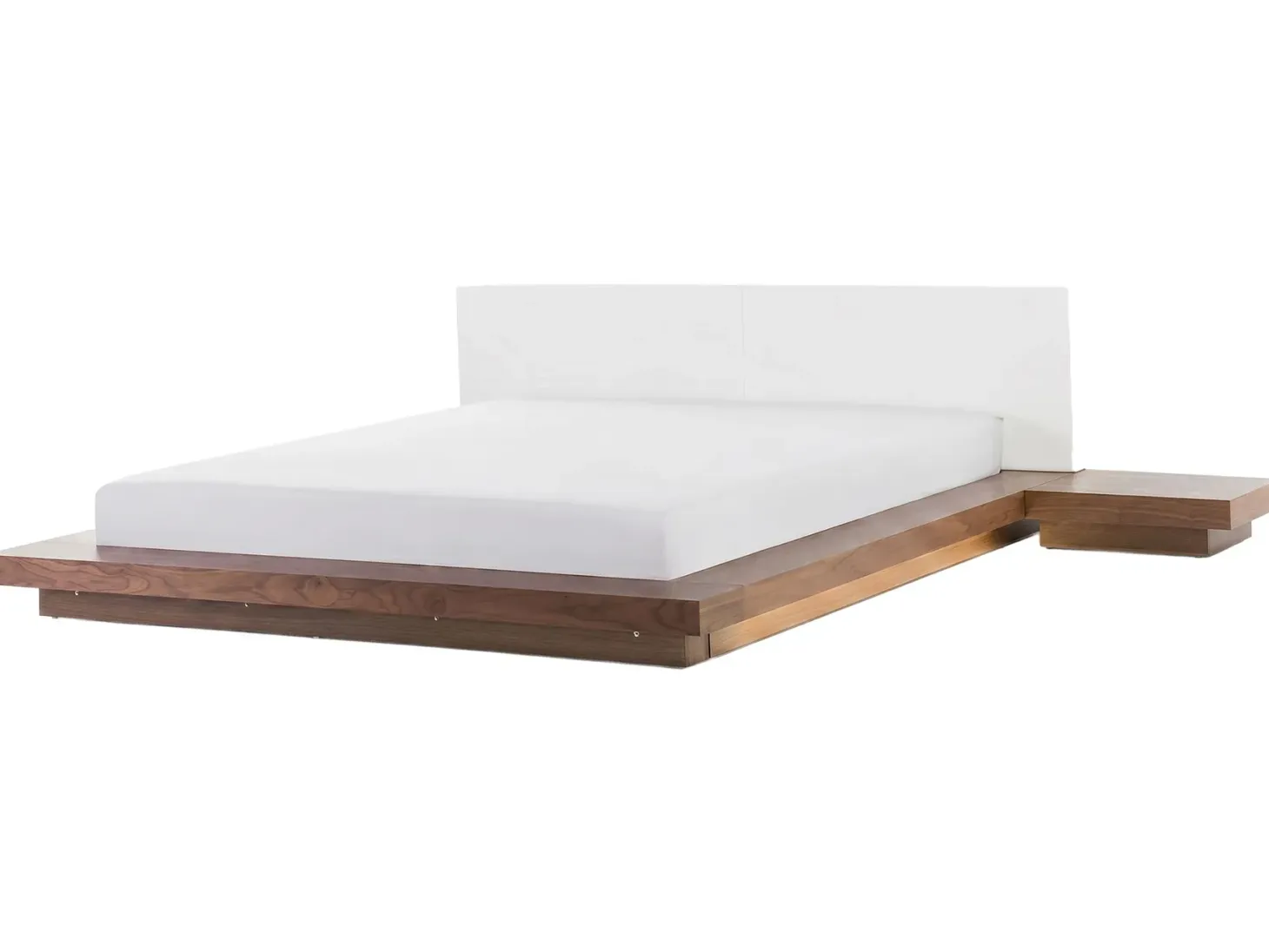 Seng med LED ZEN 180 x 200 cm Brun ask