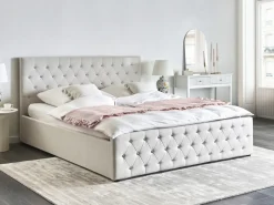 Seng med opbevaring AMIENS Beige 180 x 200 cm