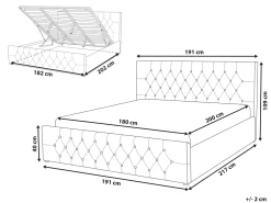 Seng med opbevaring AMIENS Beige 180 x 200 cm